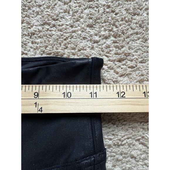 Spanx Faux Leather Pull On High Waisted Shiny Black Leggings Women's Small - Picture 9 of 10